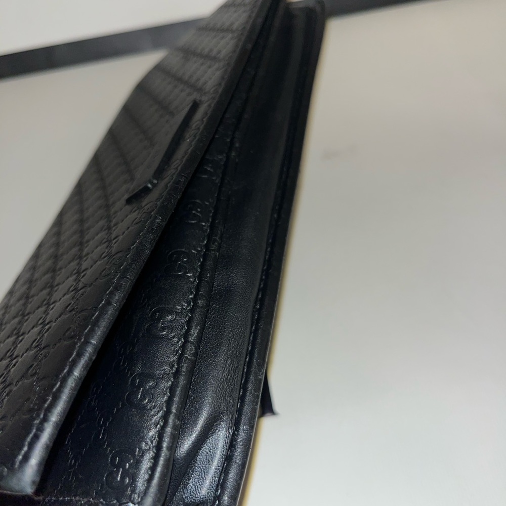 GUCCI Soft Microguccissima Continental Wallet/ Crossbody Testa Di Moro - Picture 5 of 11